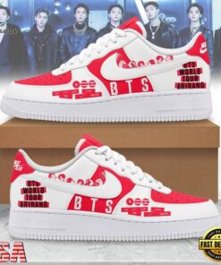 BTS World Tour Arirang Custom Air Force 1 Sneakers Shoes, Music Lover AF1 Shoes Bts World Tour Arirang Custom Air Force 1 Sneakers Shoes