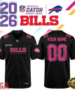 Buffalo Bills NFL Crucial Catch 2026 Black Limited Edition Football Jersey, Fashion Football Jersey Buffalo Bills Nfl Crucial Catch 2026 Black Limited Edition Football Jersey