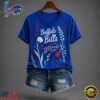 Buffalo Bills NFL Floral Garden V Neck T Shirt, NFL Team V Neck Tee Buffalo Bills Nfl Floral Garden V Neck T Shirt