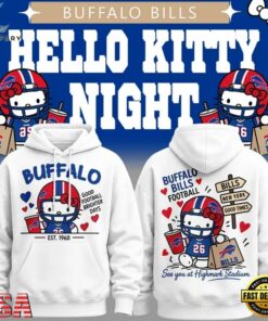 Buffalo Bills x Hello Kitty 2026 Limited Edition Hoodie, Viral 3D Graphic Tee Buffalo Bills X Hello Kitty 2026 Limited Edition Hoodie
