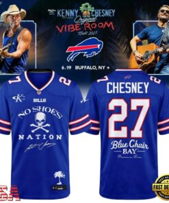 Buffalo Bills x Kenny Chesney The Original Vibe Room Tour 2027 Football Jersey, Fashion Football Jersey Buffalo Bills X Kenny Chesney The Original Vibe Room Tour 2027 Football Jersey