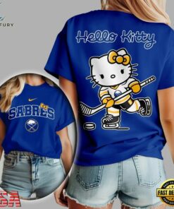 Buffalo Sabres NHL x Hello Kitty Unisex 3D Shirt, NHL Hockey 3D Shirt Buffalo Sabres Nhl X Hello Kitty Unisex 3D Shirt