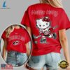 Carolina Hurricanes NHL x Hello Kitty Unisex 3D Shirt, NHL Hockey 3D Shirt Carolina Hurricanes Nhl X Hello Kitty Unisex 3D Shirt