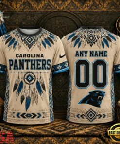 Carolina Panthers 2026 NFL Native American Heritage 3D Shirt, Sports Fans 3D Shirt Carolina Panthers 2026 Nfl Native American Heritage 3D Shirt