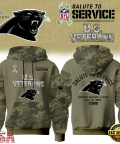 Carolina Panthers NFL US Veterans Salute To Service 2026 Hoodie Shirt, Sports Fans 3D Shirt Carolina Panthers Nfl US Veterans Salute TO Service 2026 Hoodie Shirt