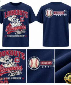 Chattanooga Lookouts x Bluegrass Night Pickin’ & Grinnin 2026 T Shirt, Viral 3D Graphic Tee Chattanooga Lookouts X Bluegrass Night Pickin Grinnin 2026 T Shirt