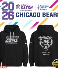 Chicago Bears NFL Crucial Catch 2026 Limited Edition Black Hoodie Shirt, Sports Fans 3D Shirt Chicago Bears Nfl Crucial Catch 2026 Limited Edition Black Hoodie Shirt