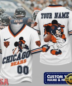 Chicago Bears NFL Mickey Quarterback Football Jersey, Trending NFL Jersey Chicago Bears Nfl Mickey Quarterback Football Jersey