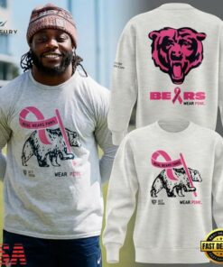Chicago Bears Real Bears Fans Wear Pink 2026 Limited Edition Sweatshirt, Viral 3D Graphic Tee Chicago Bears Real Bears Fans Wear Pink 2026 Limited Edition Sweatshirt