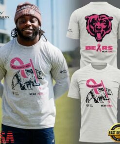 Chicago Bears Real Bears Fans Wear Pink 2026 Limited Edition T Shirt, Viral 3D Graphic Tee Chicago Bears Real Bears Fans Wear Pink 2026 Limited Edition T Shirt