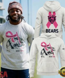 Chicago Bears Real Bears Fans Wear Pink 2026 New Design Hoodie, Viral 3D Graphic Tee Chicago Bears Real Bears Fans Wear Pink 2026 New Design Hoodie