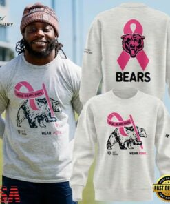 Chicago Bears Real Bears Fans Wear Pink 2026 New Design Sweatshirt, Viral 3D Graphic Tee Chicago Bears Real Bears Fans Wear Pink 2026 New Design Sweatshirt