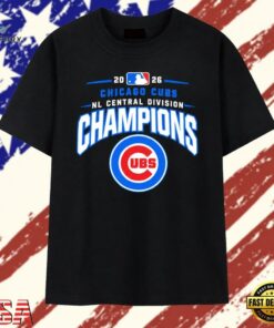 Chicago Cubs 2026 NL Central Division Champions T Shirt, Trendy 2D Print Shirt Chicago Cubs 2026 NL Central Division Champions T Shirt