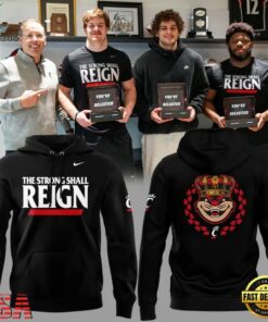 Cincinnati Bearcats THE STRONG SHALL REIGN Hoodie, Viral 3D Graphic Tee Cincinnati Bearcats The Strong Shall Reign Hoodie