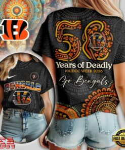 Cincinnati Bengals NFL Naidoc Week 2026 Unisex 3D Shirt, Sports Fans 3D Shirt Cincinnati Bengals Nfl Naidoc Week 2026 Unisex 3D Shirt