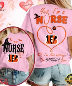 Cincinnati Bengals NFL Night Shift Never Misses Game Day Halloween Nurse Unisex 3D Shirt, Sports Fans 3D Shirt Cincinnati Bengals Nfl Night Shift Never Misses Game Day Halloween Nurse Unisex 3D Shirt