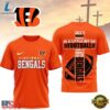 Cincinnati Bengals NFL Whole Lot of Football Christian Cross 3D Shirt, Sports Fans 3D Shirt Cincinnati Bengals Nfl Whole Lot OF Football Christian Cross 3D Shirt
