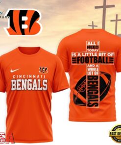 Cincinnati Bengals NFL Whole Lot of Football Christian Cross 3D Shirt, Sports Fans 3D Shirt Cincinnati Bengals Nfl Whole Lot OF Football Christian Cross 3D Shirt