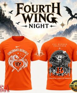 Cincinnati Bengals x Fourth Wing Night 2026 Limited Edition T Shirt, Trending Music 3D Tee Cincinnati Bengals X Fourth Wing Night 2026 Limited Edition T Shirt
