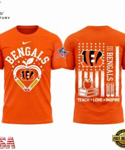 Cincinnati Bengals x Teacher Appreciation Night 2026 Limited Edition T Shirt, Viral 3D Graphic Tee Cincinnati Bengals X Teacher Appreciation Night 2026 Limited Edition T Shirt