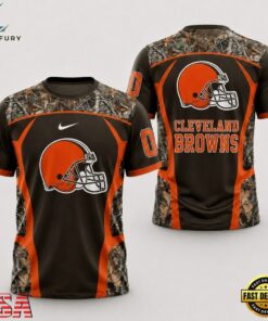 Cleveland Browns 2026 NFL Hunting Camo 3D Shirt, Sports Fans 3D Shirt Cleveland Browns 2026 Nfl Hunting Camo 3D Shirt