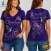 Cleveland Browns NFL Alzheimer’s Awareness Month V neck T Shirt, NFL Team V Neck Tee Cleveland Browns Nfl Alzheimer S Awareness Month V Neck T Shirt