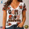 Cleveland Browns NFL Football Flowers Team Pride V Neck T Shirt, NFL Team V Neck Tee 2 Cleveland Browns NFL Football Flowers Team Pride V Neck T Shirt, NFL Team V Neck Tee Cleveland Browns Nfl Football Flowers Team Pride V Neck T Shirt