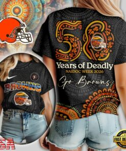 Cleveland Browns NFL Naidoc Week 2026 Unisex 3D Shirt, Sports Fans 3D Shirt Cleveland Browns Nfl Naidoc Week 2026 Unisex 3D Shirt
