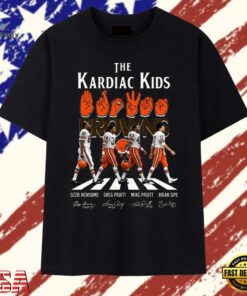 Cleveland Browns The Kardiac Kids Signatures Abbey Road T Shirt, Trendy 2D Print Shirt Cleveland Browns The Kardiac Kids Signatures Abbey Road T Shirt