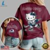 Colorado Avalanche NHL x Hello Kitty Unisex 3D Shirt, NHL Hockey 3D Shirt Colorado Avalanche Nhl X Hello Kitty Unisex 3D Shirt