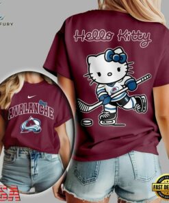 Colorado Avalanche NHL x Hello Kitty Unisex 3D Shirt, NHL Hockey 3D Shirt Colorado Avalanche Nhl X Hello Kitty Unisex 3D Shirt