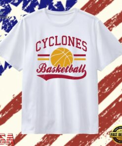 Cyclones Basketball Team Logo College Sports T Shirt, Trendy 2D Print Shirt Cyclones Basketball Team Logo College Sports T Shirt
