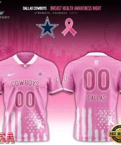Dallas Cowboys 2026 x Breast Health Awareness Night Limited Edition Football Jersey, Fashion Football Jersey Dallas Cowboys 2026 X Breast Health Awareness Night Limited Edition Football Jersey