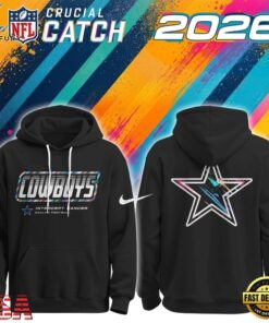 Dallas Cowboys NFL 2026 Crucial Catch Limited Edition Black Hoodie, Viral 3D Graphic Tee Dallas Cowboys Nfl 2026 Crucial Catch Limited Edition Black Hoodie