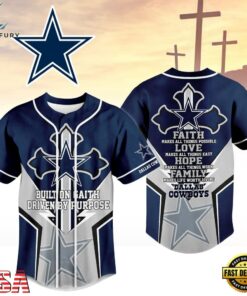 Dallas Cowboys NFL Blessed Beyond The Score Baseball Jersey, NFL Baseball Shirt Dallas Cowboys Nfl Blessed Beyond The Score Baseball Jersey
