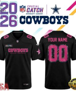 Dallas Cowboys NFL Crucial Catch 2026 Black Limited Edition Football Jersey, Fashion Football Jersey Dallas Cowboys Nfl Crucial Catch 2026 Black Limited Edition Football Jersey