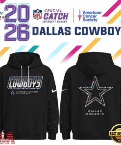 Dallas Cowboys NFL Crucial Catch 2026 Limited Edition Black Hoodie Shirt, Sports Fans 3D Shirt Dallas Cowboys Nfl Crucial Catch 2026 Limited Edition Black Hoodie Shirt