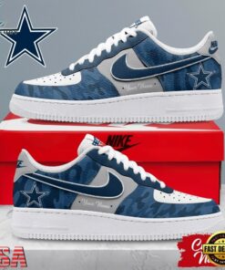 Dallas Cowboys NFL End Zone Energy Custom Air Force 1 Shoes Sneaker, NFL Fan AF1 Shoes Dallas Cowboys Nfl End Zone Energy Custom Air Force 1 Shoes Sneaker