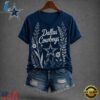 Dallas Cowboys NFL Floral Garden V Neck T Shirt, NFL Team V Neck Tee Dallas Cowboys Nfl Floral Garden V Neck T Shirt