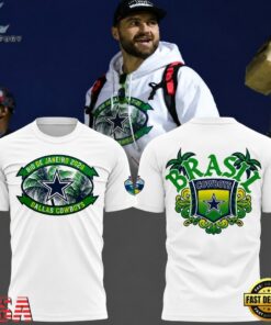 Dallas Cowboys NFL Rio de Janeiro Brazil Game 2026 White 3D Shirt, Viral 3D Graphic Tee Dallas Cowboys Nfl Rio DE Janeiro Brazil Game 2026 White 3D Shirt