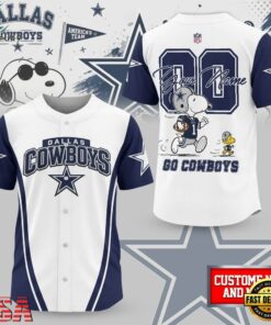 Dallas Cowboys NFL Snoopy Ultimate Game Day Personalized Jersey Shirt, NFL Baseball Shirt Dallas Cowboys Nfl Snoopy Ultimate Game Day Personalized Jersey Shirt