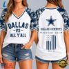 Dallas Cowboys NFL vs All Y' All United We Stand V Neck T Shirt, NFL Team V Neck Tee 2 Dallas Cowboys NFL vs All Y' All United We Stand V Neck T Shirt, NFL Team V Neck Tee Dallas Cowboys Nfl VS All Y All United WE Stand V Neck T Shirt