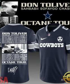 Dallas Cowboys x Don Toliver Octane Tour Football Jersey, Fashion Football Jersey Dallas Cowboys X Don Toliver Octane Tour Football Jersey