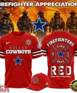 Dallas Cowboys x Firefighter Appreciation Night 2026 Limited Edition T Shirt, Viral 3D Graphic Tee Dallas Cowboys X Firefighter Appreciation Night 2026 Limited Edition T Shirt