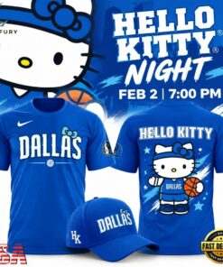 Dallas Mavericks x Hello Kitty 2027 Special New T Shirt, Viral 3D Graphic Tee Dallas Mavericks X Hello Kitty 2027 Special New T Shirt