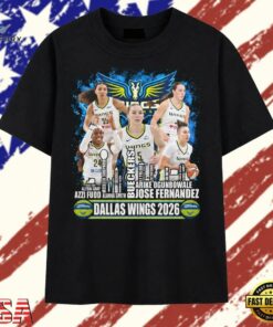 Dallas Wings 2026 Team Roster Paige Bueckers Basketball Fan T Shirt, Trendy 2D Print Shirt Dallas Wings 2026 Team Roster Paige Bueckers Basketball Fan T Shirt