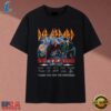Def Leppard 50 Years 1972 2027 Signatures Graphic Rock T Shirt, Music 2D Graphic Tee Def Leppard 50 Years 1972 2027 Signatures Graphic Rock T Shirt