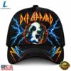 Def Leppard Hysteria Graphic Lightning Bolt Black Classic Cap, Music Lover Baseball Cap Def Leppard Hysteria Graphic Lightning Bolt Black Classic Cap