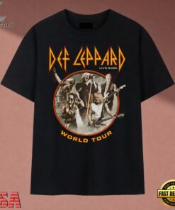 Def Leppard Live 2026 World Tour Vintage Graphic T Shirt, Music 2D Graphic Tee Def Leppard Live 2026 World Tour Vintage Graphic T Shirt