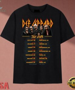 Def Leppard Tour Concert Dates Tour Schedule Rock T Shirt, Music 2D Graphic Tee Def Leppard Tour Concert Dates Tour Schedule Rock T Shirt